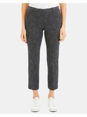Theory Wool Blend Speckle Knit Tailor Trouser Pants